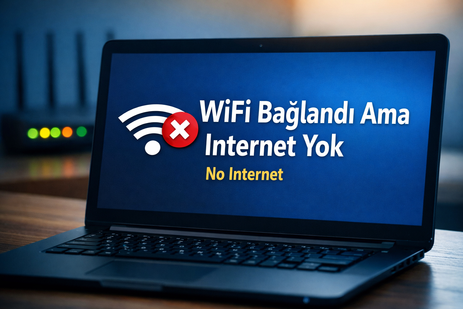 Laptop WiFi Bağlanıyor Ama İnternet Yok Sorunu Nasıl Çözülür? (Windows 10 / 11 Kesin Teknik Rehber)