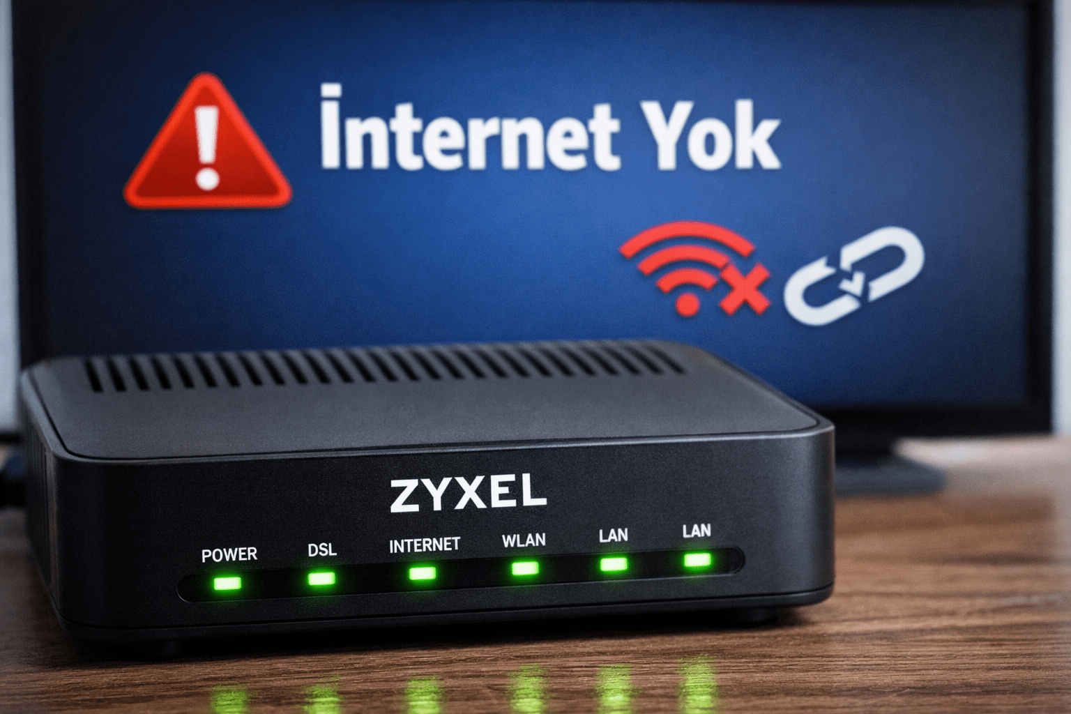 Zyxel Modem Işıklar Yanıyor Ama İnternet Yok Sorunu Nasıl Çözülür? (2026 Güncel Rehber)